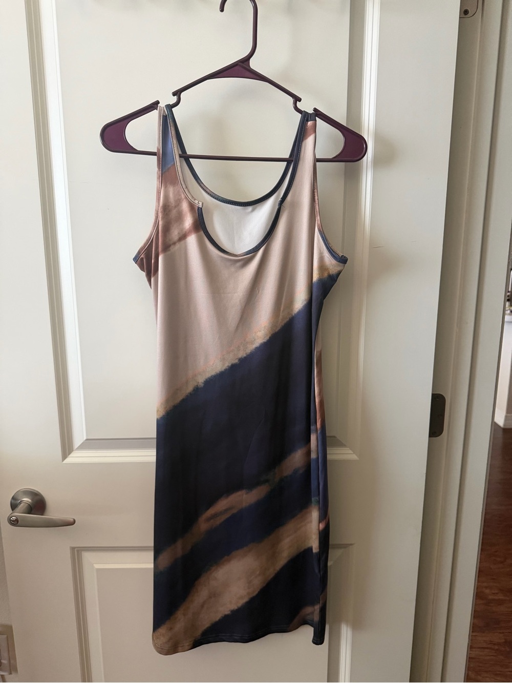 Dress in Beige and Black